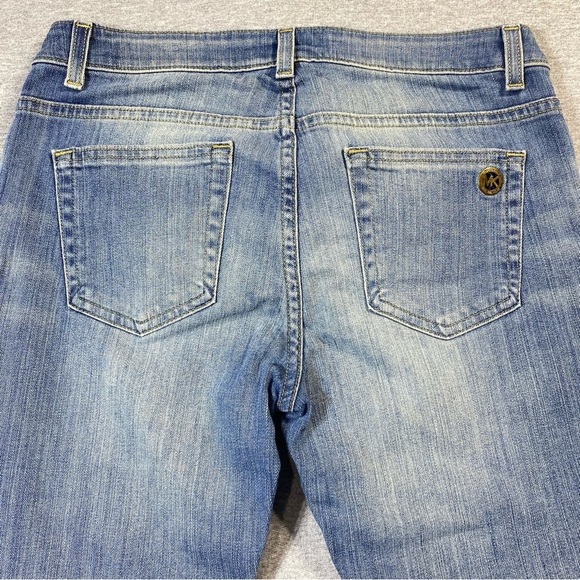 Michael Kors Jeans Womens 4 Blue Izzy Skinny Low Rise Zip Pocket Stretch Denim - Picture 7 of 16